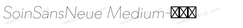 SoinSansNeue Medium字体转换 SoinSansNeue Medium字体转换